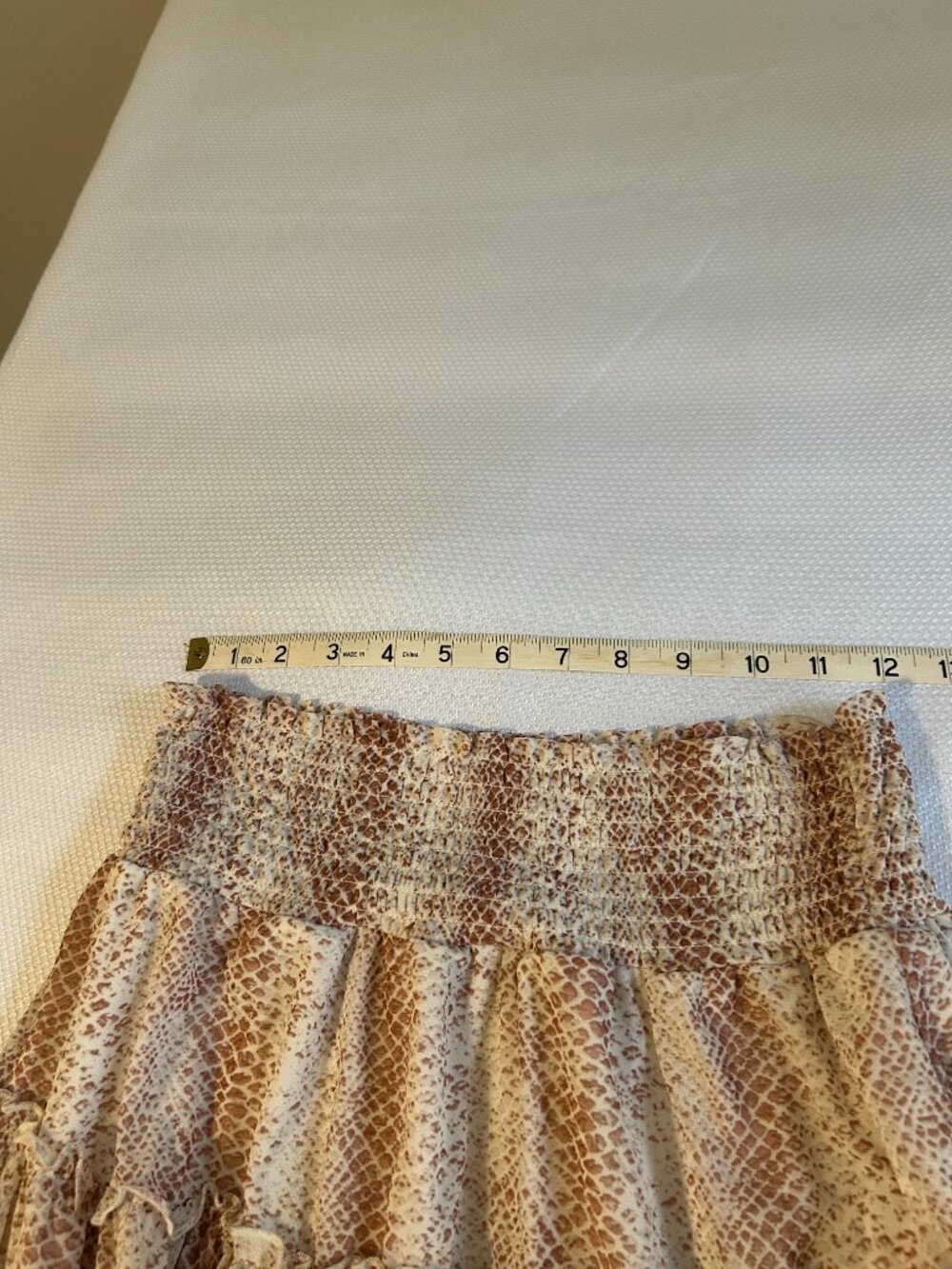 Altar'd State Mini Ruffled Skirt Size Medium - Picture 3 of 6